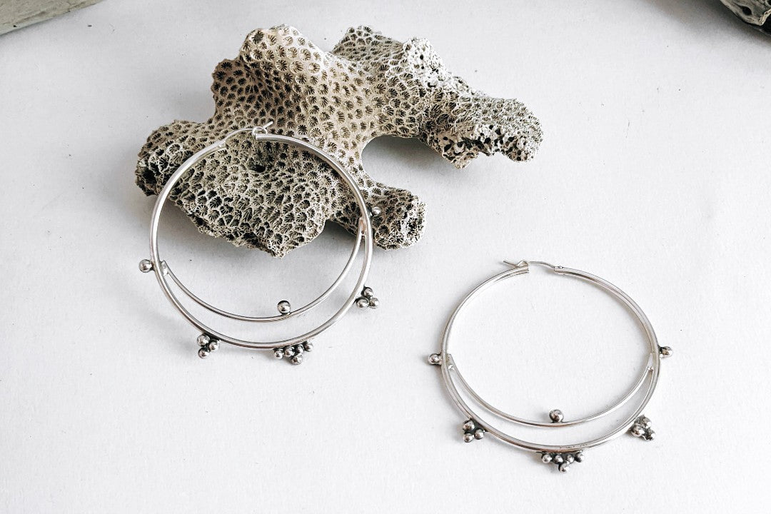 Sun hoop earrings online