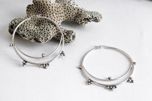 ITIJ (ⵉⵜⵉⵊ) - sun - hoop earrings