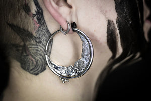 HANGING MOON Ear Weights